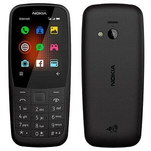 NOKIA 220 4G Dual-SIM-Handy schwarz