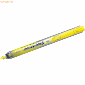 12 x Pentel Textmarker Handy-Line S mit Druckmechanik 0,8-3,8mm gelb