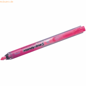 12 x Pentel Textmarker Handy-Line S mit Druckmechanik 0,8-3,8mm pink