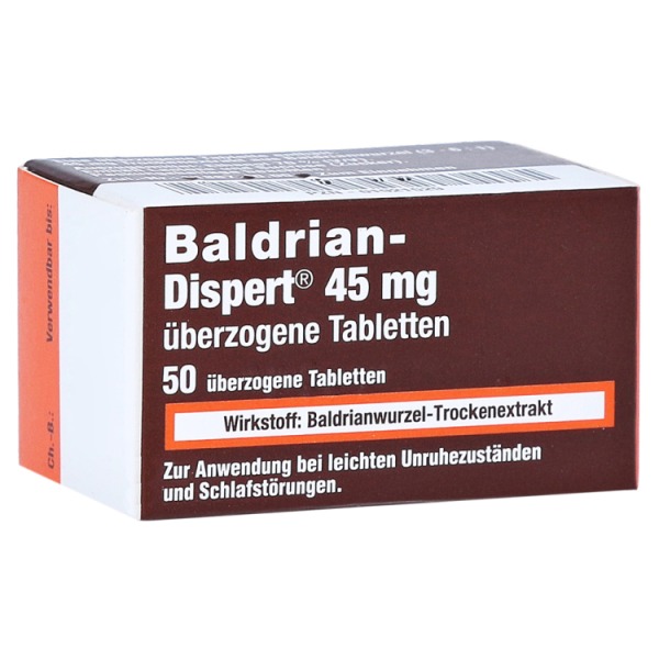 Baldrian Dispert 45 mg überzogene Tablet 50 St