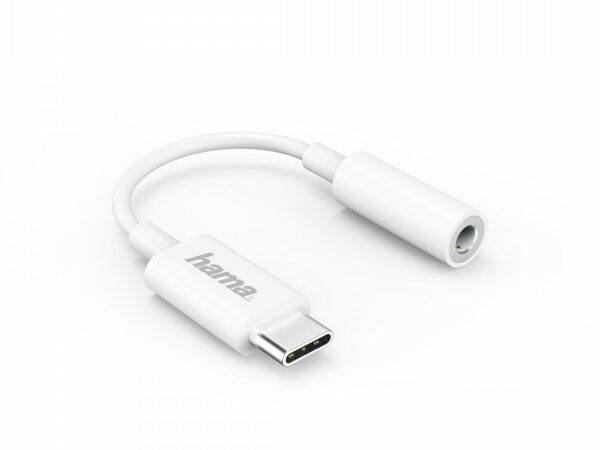 Hama Adapter USB C auf 3,5 mm Klinke weiß