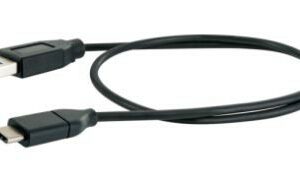 Schwaiger Type C Sync & Lade Kabel 1m, schwarz